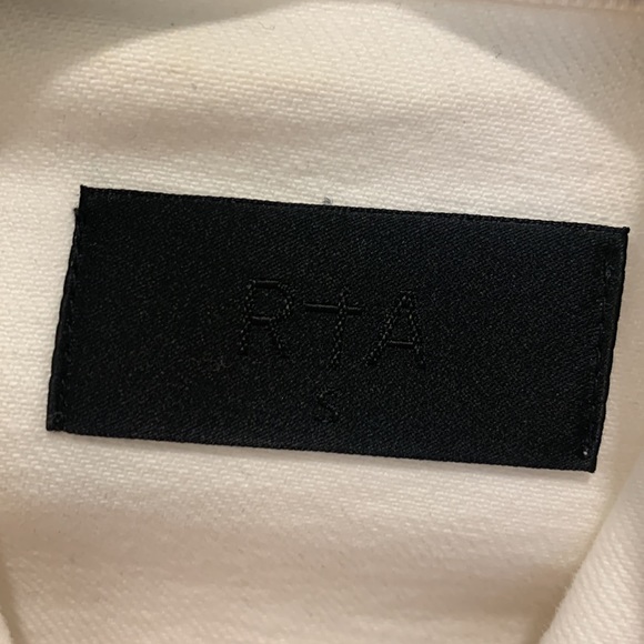 RTA White Jean Jacket Size S - Picture 4 of 11
